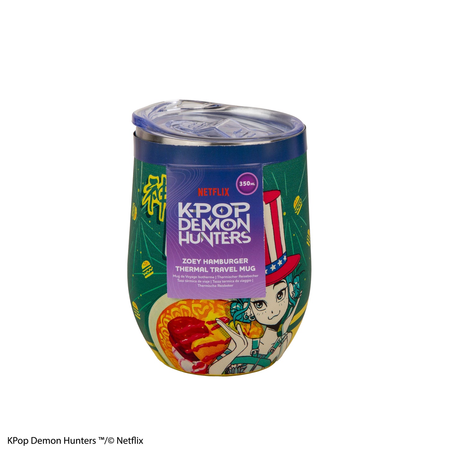 Zoey Hamburger Insulated Travel Mug