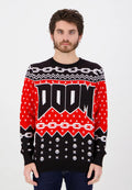 Weihnachtspullover mit Doom-Motiv 