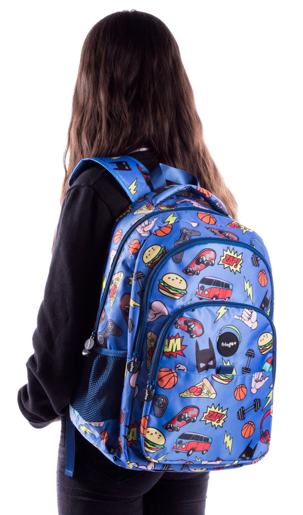 Sac à dos multicompartiment scolaire enfant – Doodles Boy