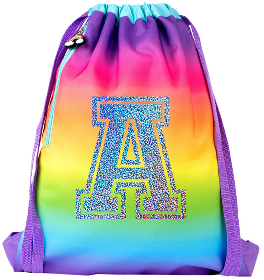 Personalised Rainbow Drawstring Bags