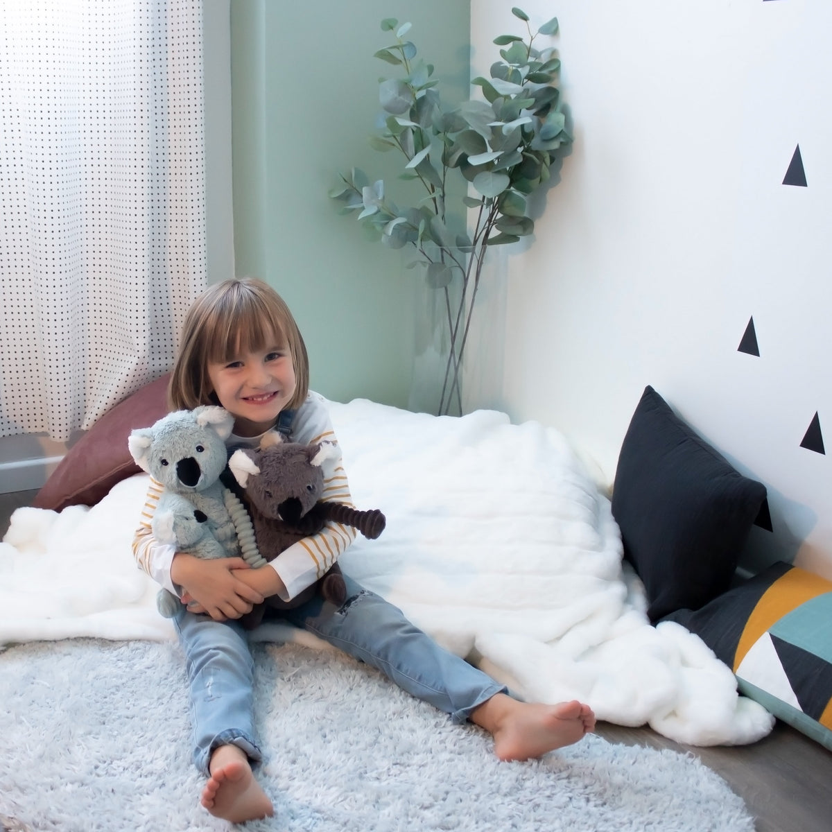 Peluche Trankilou le koala maman et son bébé menthe – Les Ptipotos