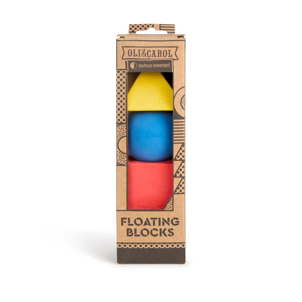 3 formes géométriques couleurs classiques – Blocs à empiler bébé – Oli&Carol x Bauhaus Movement