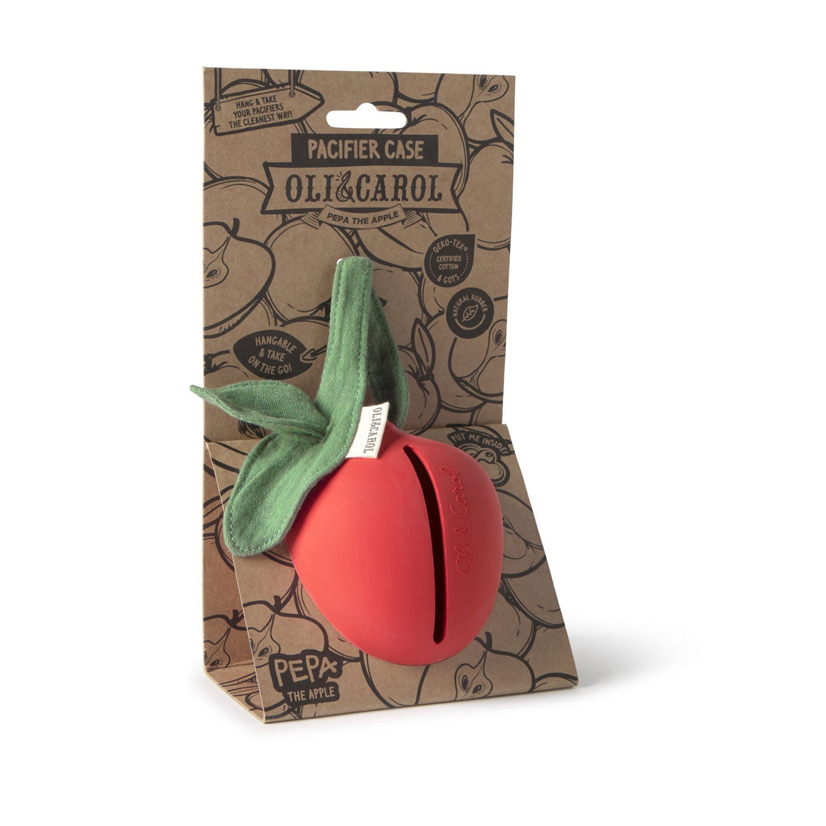 Pepa the Apple Pacifier Holder