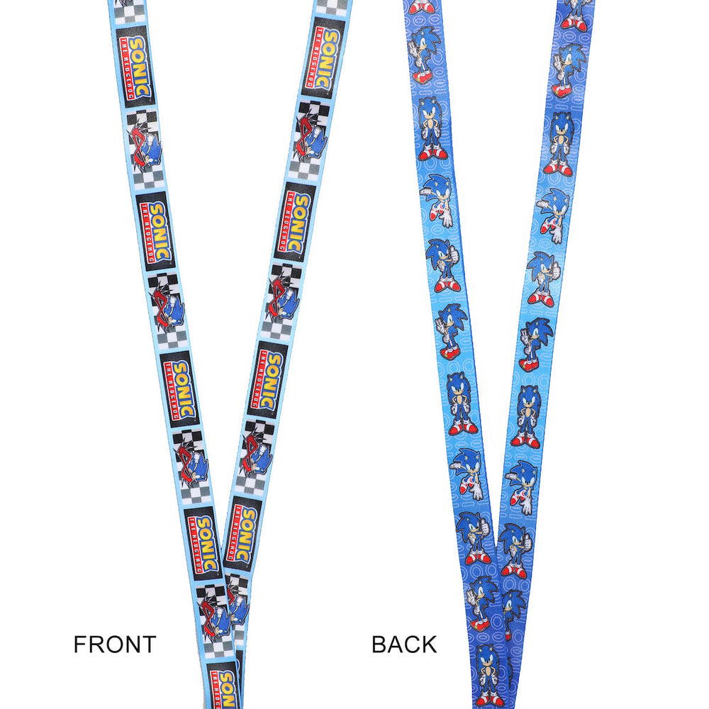 Sonic the Hedgehog Modern Lanyard with Breakaway Rubber Charm and ID Sleeve