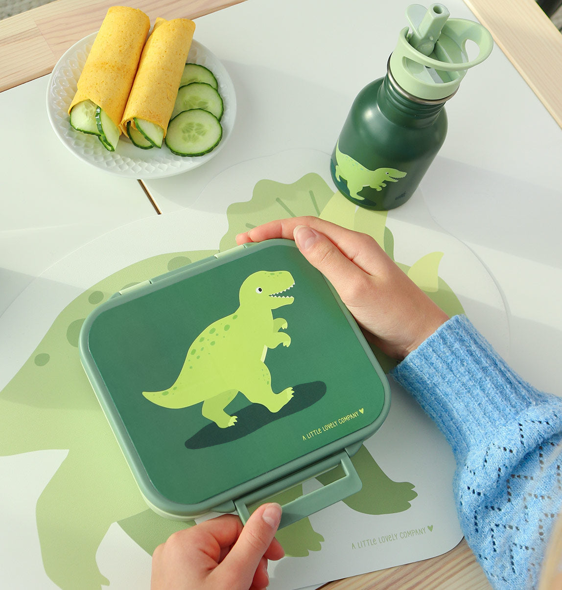 Boîte à déjeuner - Dinosaure – vue 7 – A Little Lovely Company