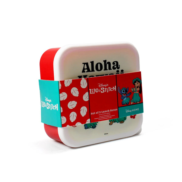 Lot de 3 boîtes à goûter Disney - Lilo et Stitch