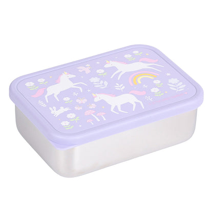 Boîte à déjeuner en inox - Unicorn Dreams – vue 4 – A Little Lovely Company