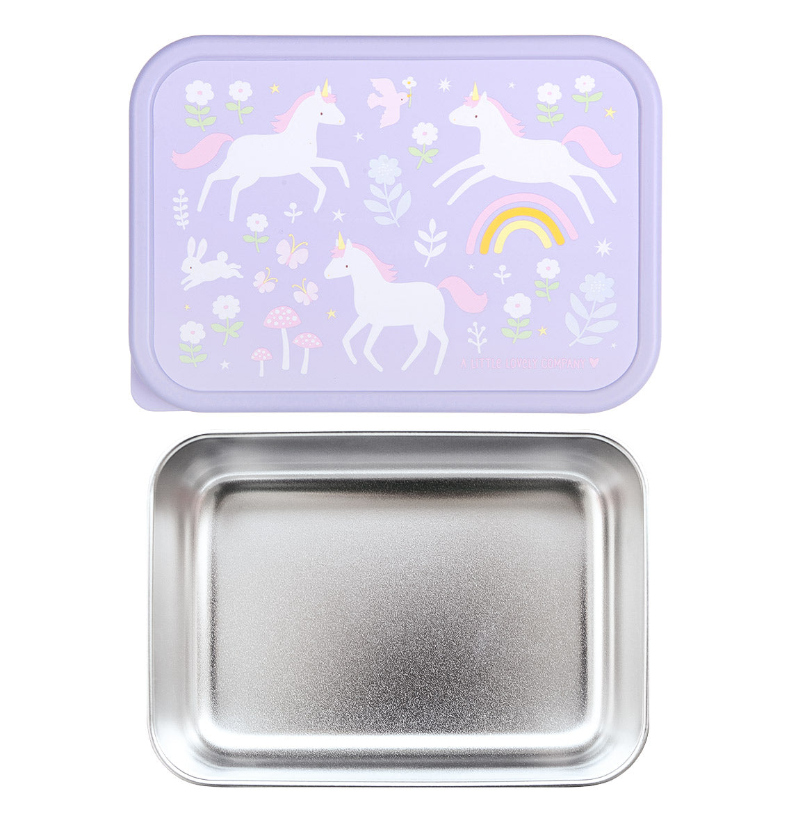 Boîte à déjeuner en inox - Unicorn Dreams – vue 5 – A Little Lovely Company