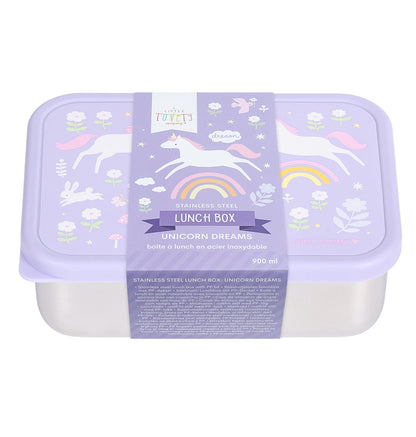 Boîte à déjeuner en inox - Unicorn Dreams – vue 6 – A Little Lovely Company