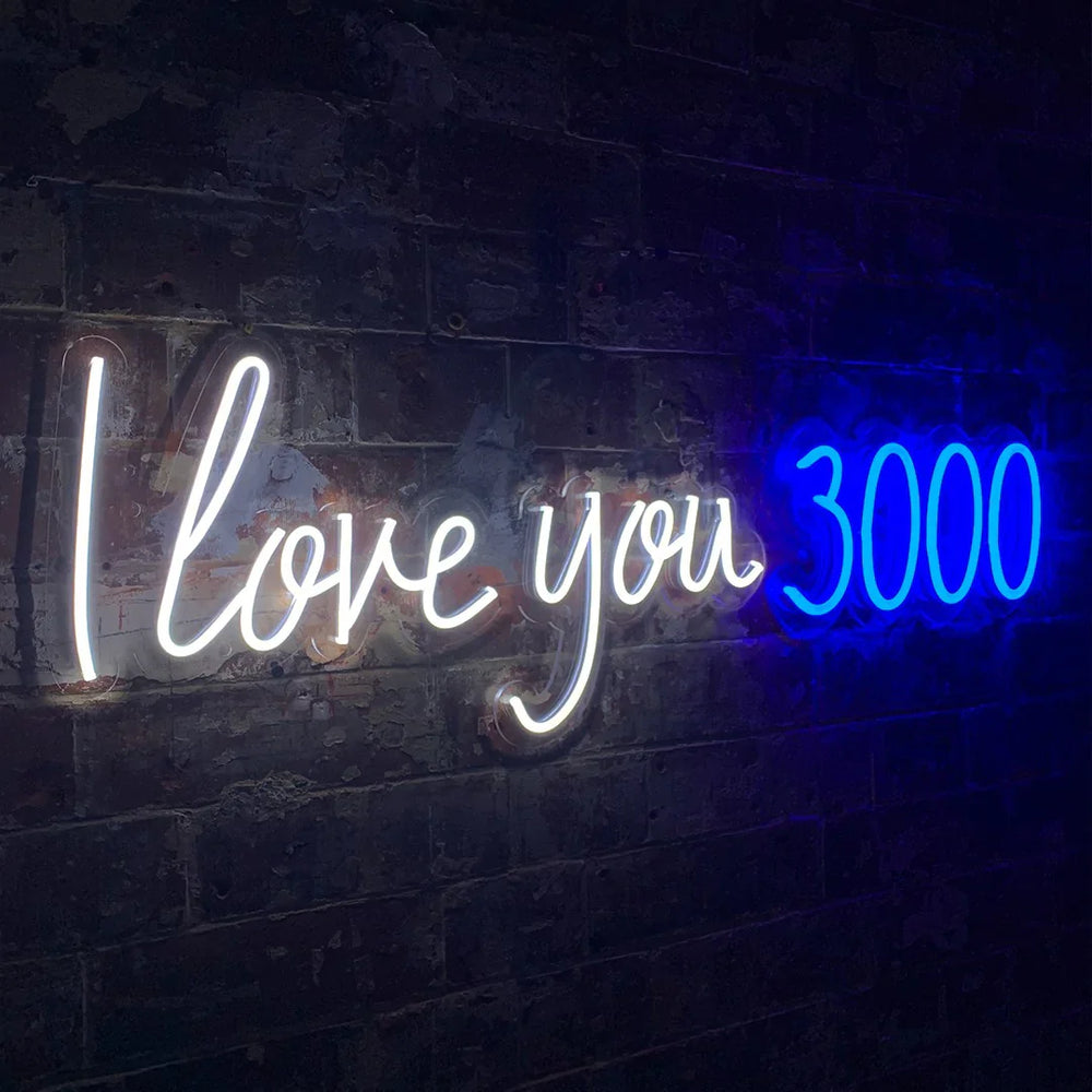 Wand-Neon I Love You 3000