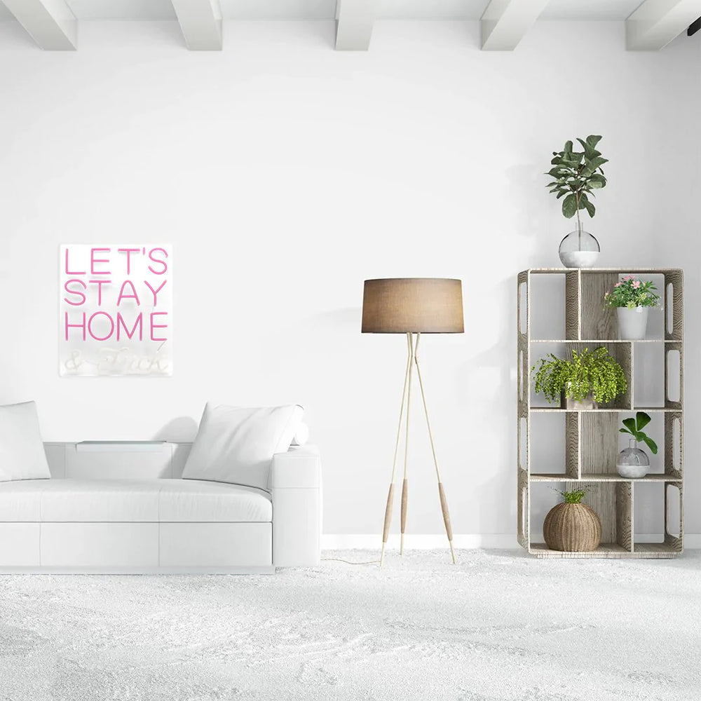 Restiamo a casa e scopiamo il muro al neon - Rosa