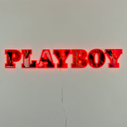 Playboy X Locomocean - Playboy Wordmark Red LED Neon for Wall Mounting