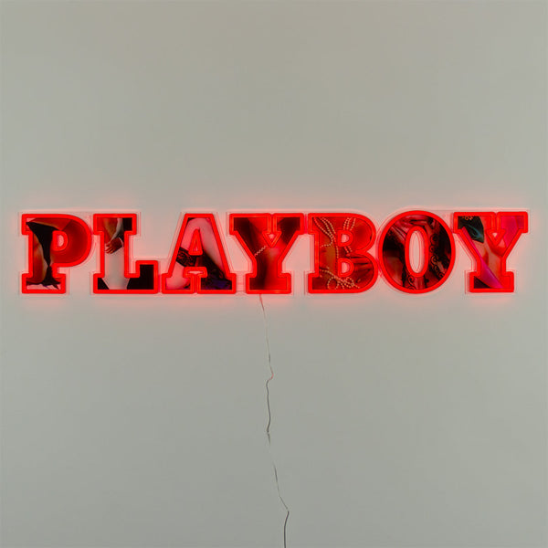 Playboy X Locomocean - Playboy Wordmark Red LED Neon for Wall Mounting