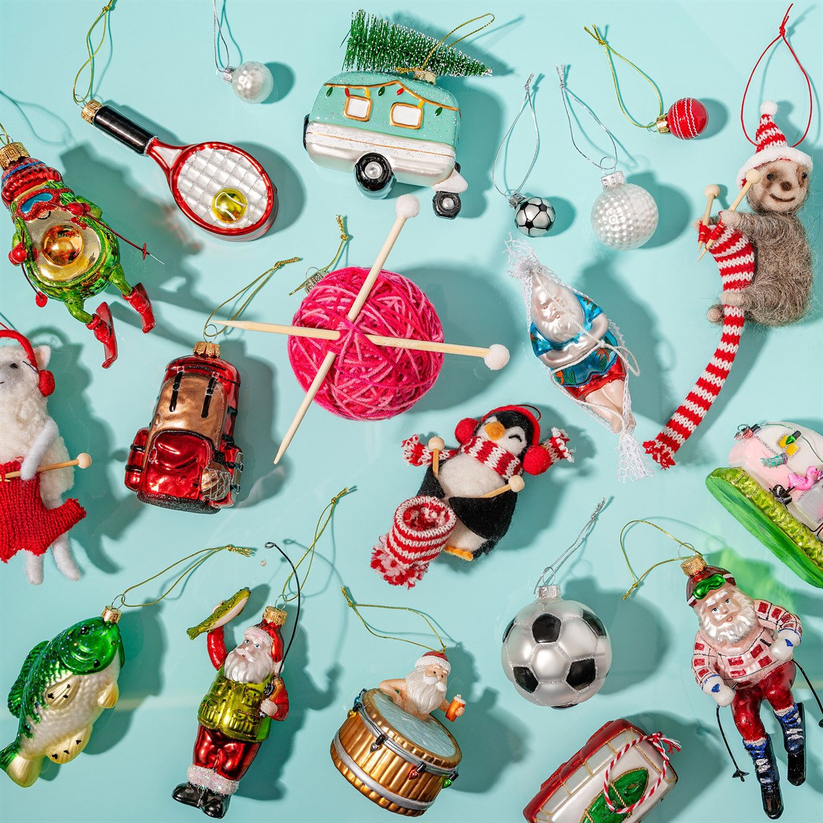 Christmas bauble Yarn ball
