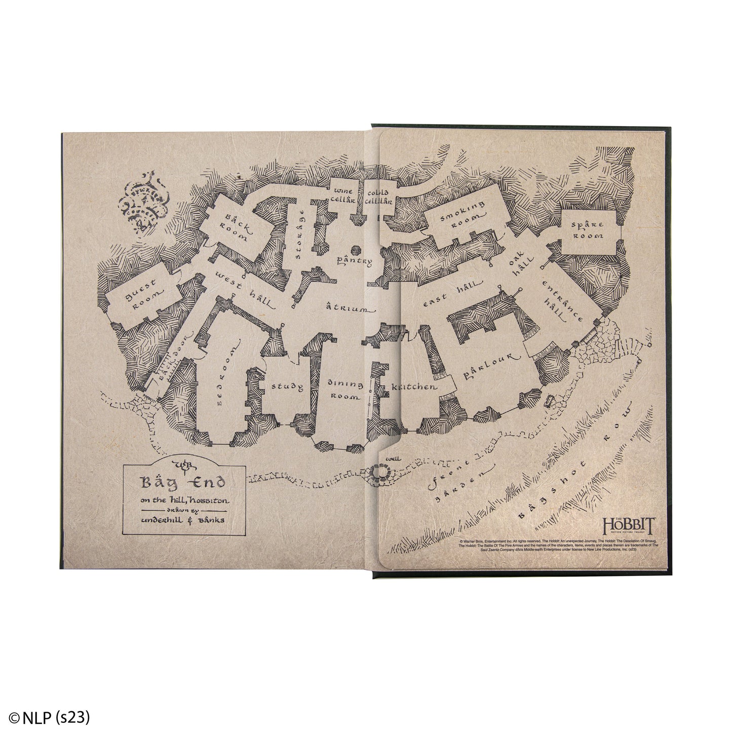 The Hobbit Notebook with Map included
