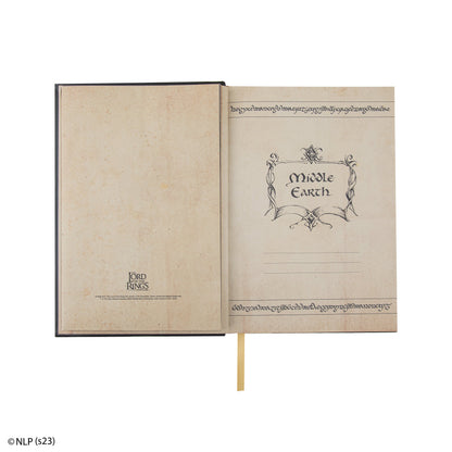 Middle-earth notebook with included map