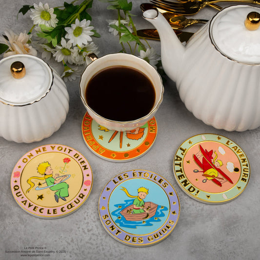 Set of 4 Little Prince Ceramic Coasters