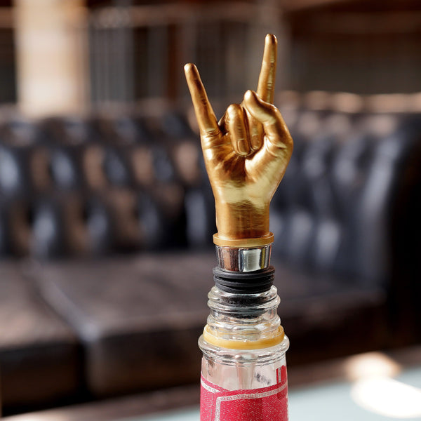 "Rock On" Bottle Stopper