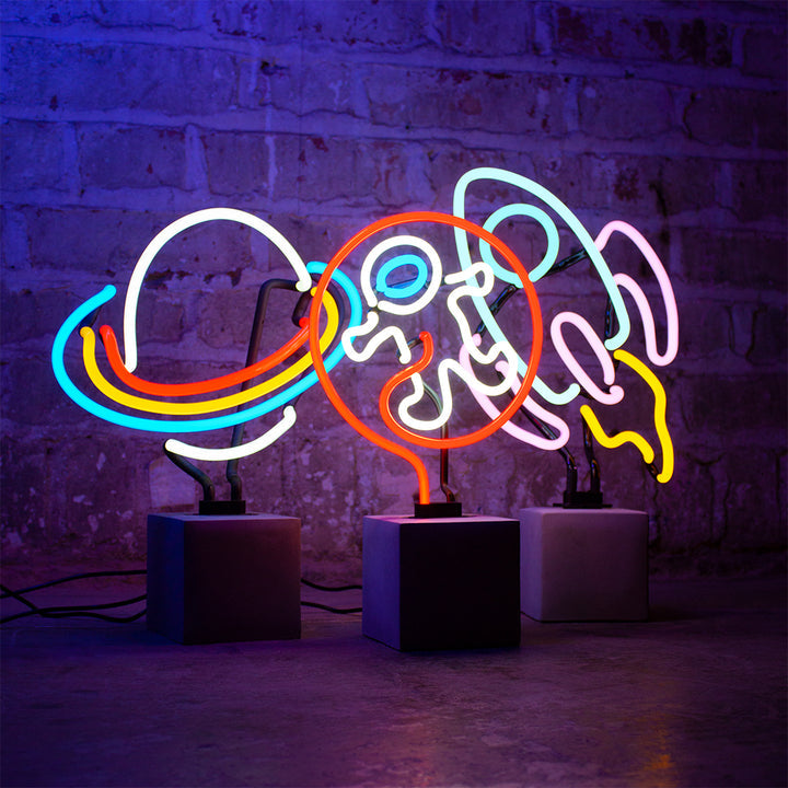 Lampada al neon astronauta