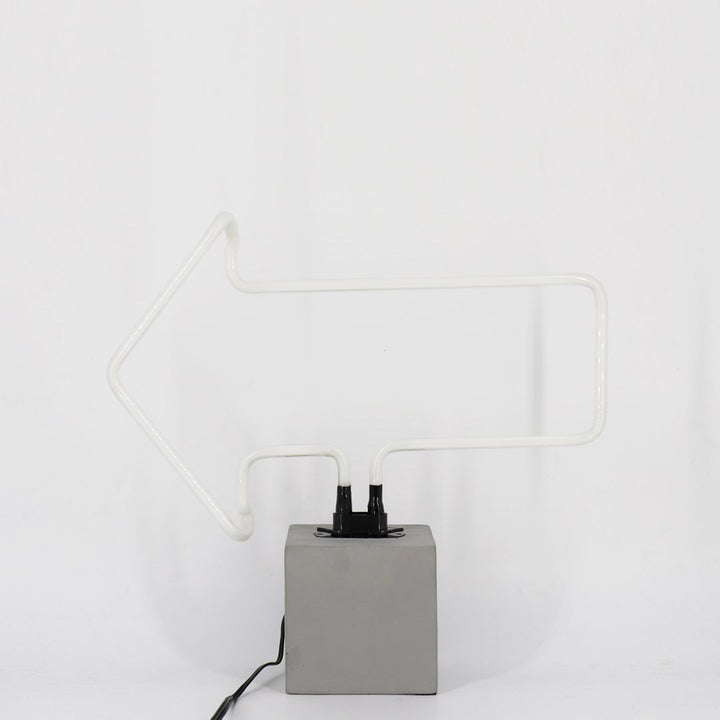Lampada a freccia al neon
