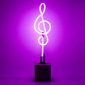 Lampada al neon con nota musicale