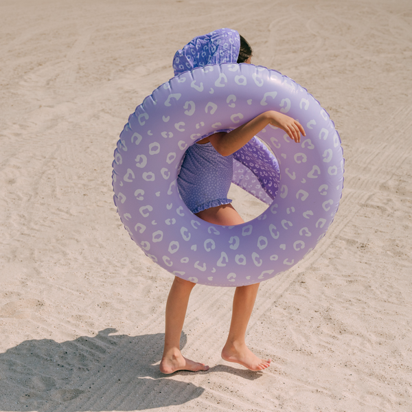 Sun Cap - Lila - Leopard