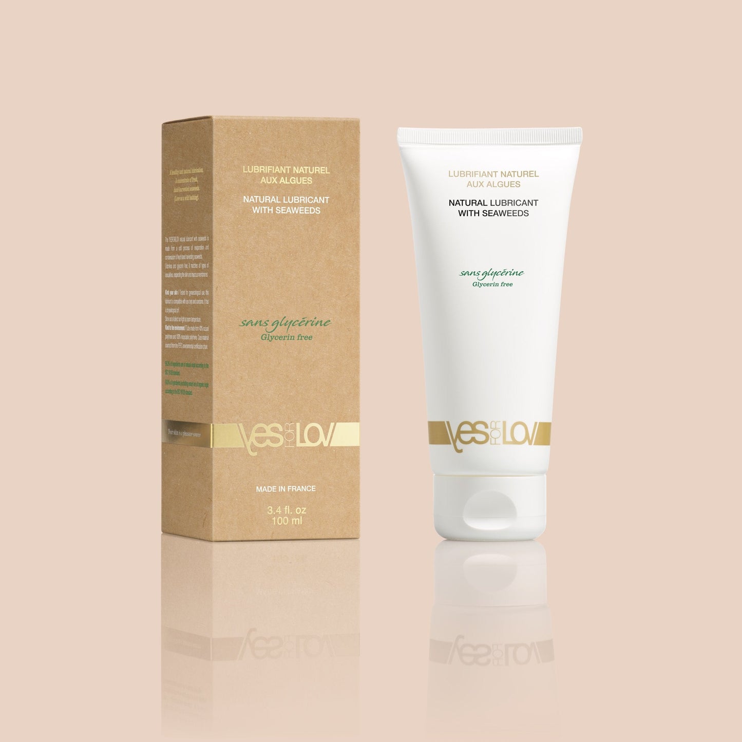 NATURAL INTIMATE LUBRICANT with organic algae, glycerin-free