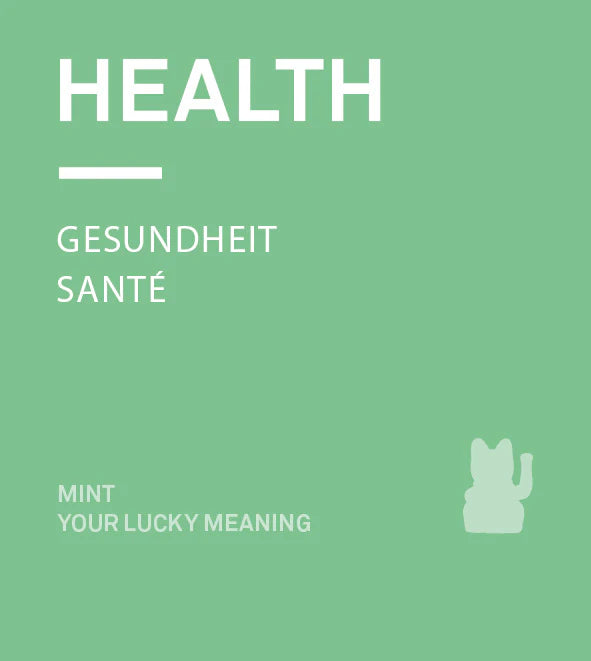 Gatto fortunato verde menta
