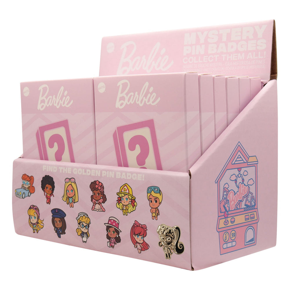 Display de 12 blind boxes Barbie - pin’s mystère