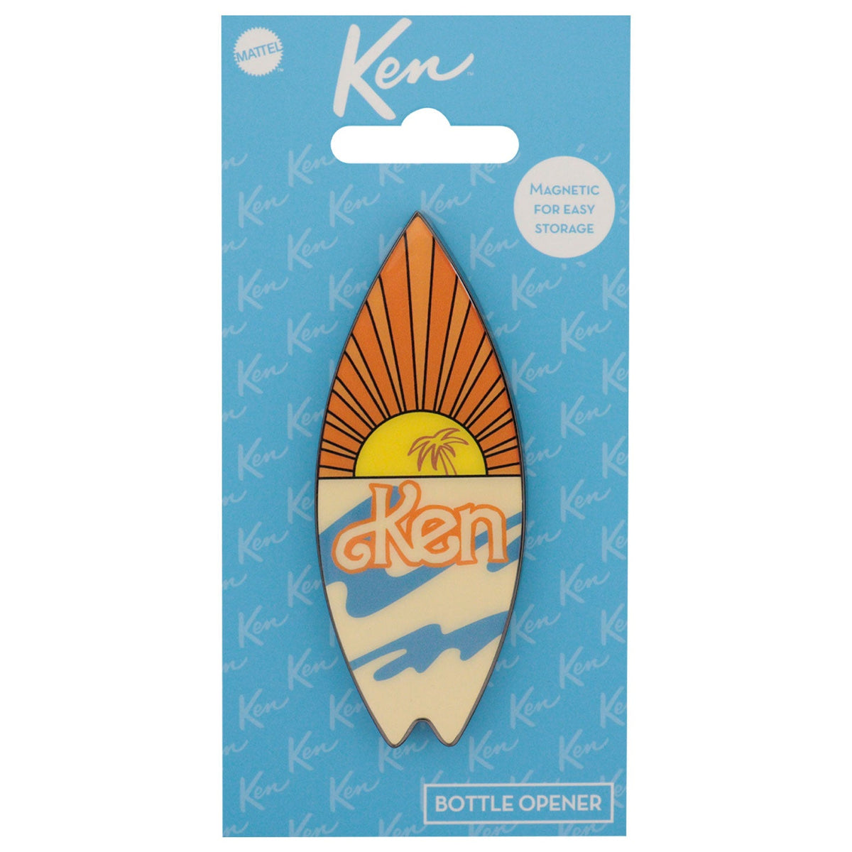 Décapsuleur magnétique Barbie Ken - Planche de surf