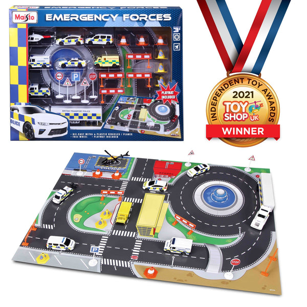 Fresh Metal Emergency Force Play Set with Playmat