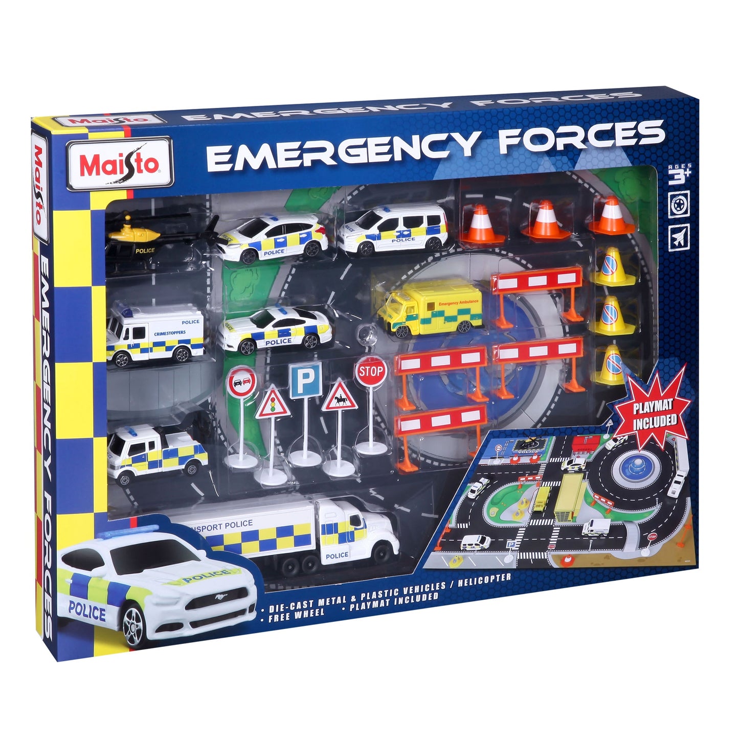 Coffret de jeu Fresh Metal Emergency Force avec tapis de jeu