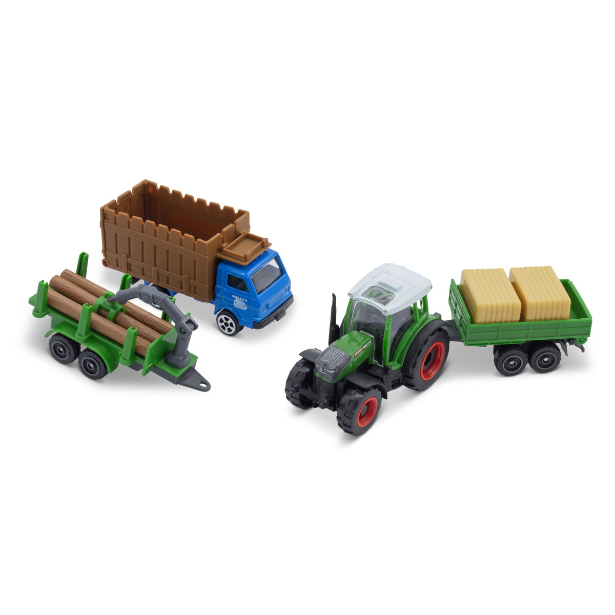 MINI WORKING MACHINES - PACK OF 4 FENDT TRACTORS