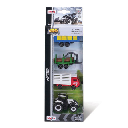 MINI-ENGINS DE TRAVAIL - LOT DE 4 TRACTEURS. VALTRA