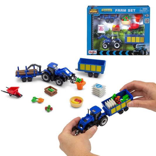 MINI WORK MACHINES - NEW HOLLAND FARM SET