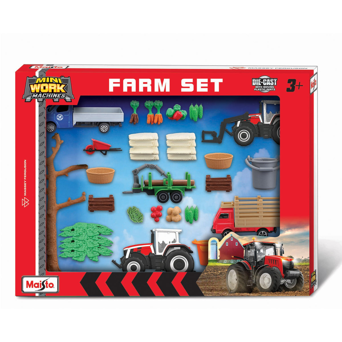 MASSEY FERGUSON - SUPER FARM MINI WORK MACHINES