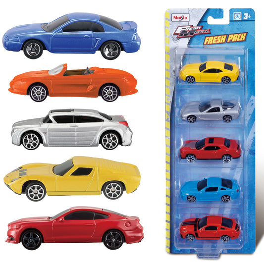 Cool 5-Pack Metal Vehicles