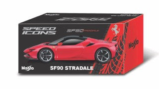 1:64 SPEED ICON FERRARI SF90 STRADALE RED/BLACK