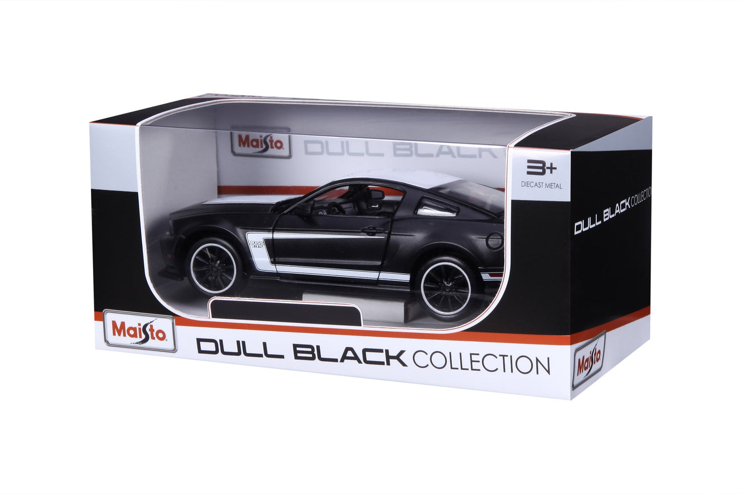 BLACK MATTE FORD MUSTANG 1:24
