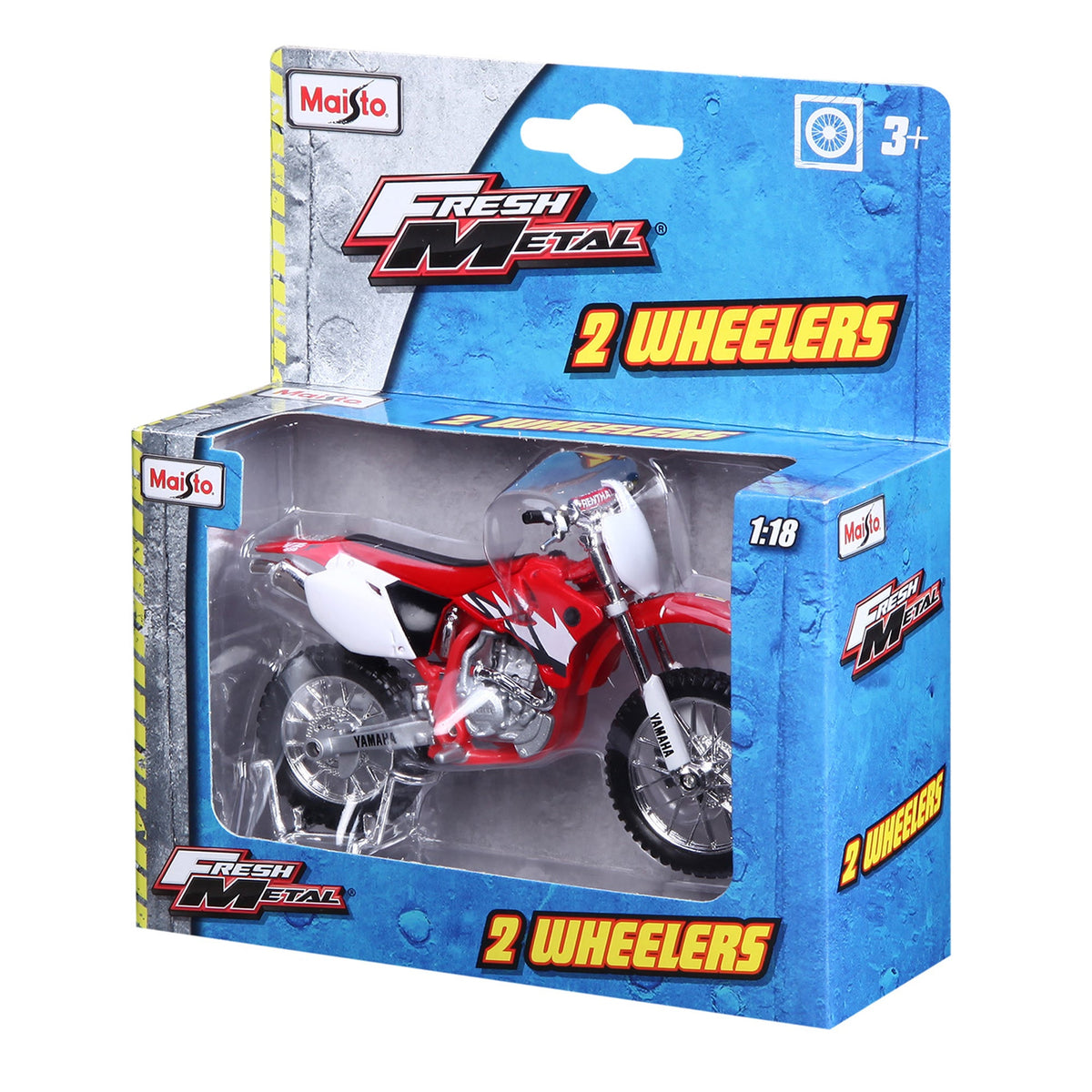 1:18 MOTO YAMAHA YZ450F - DISTRIBUTEUR 18 PIÈCES