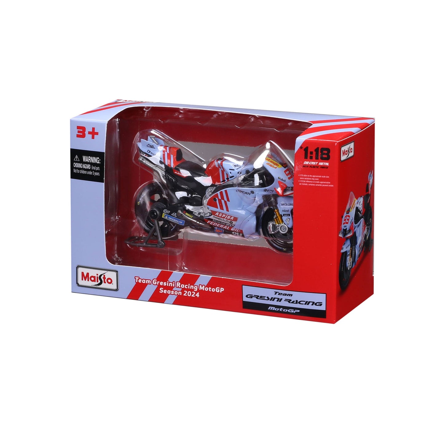1:18 MOTO 2024 DUCATI DESMOSEDICI GRESINI RACING (#93 MARC MARQUEZ)
