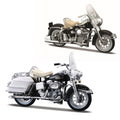 1:18 HARLEY DAVIDSON DECADE DUOS 60'S - 1962 FLH DUO GLIDE & 1968 FLH ELECTRA GLIDE