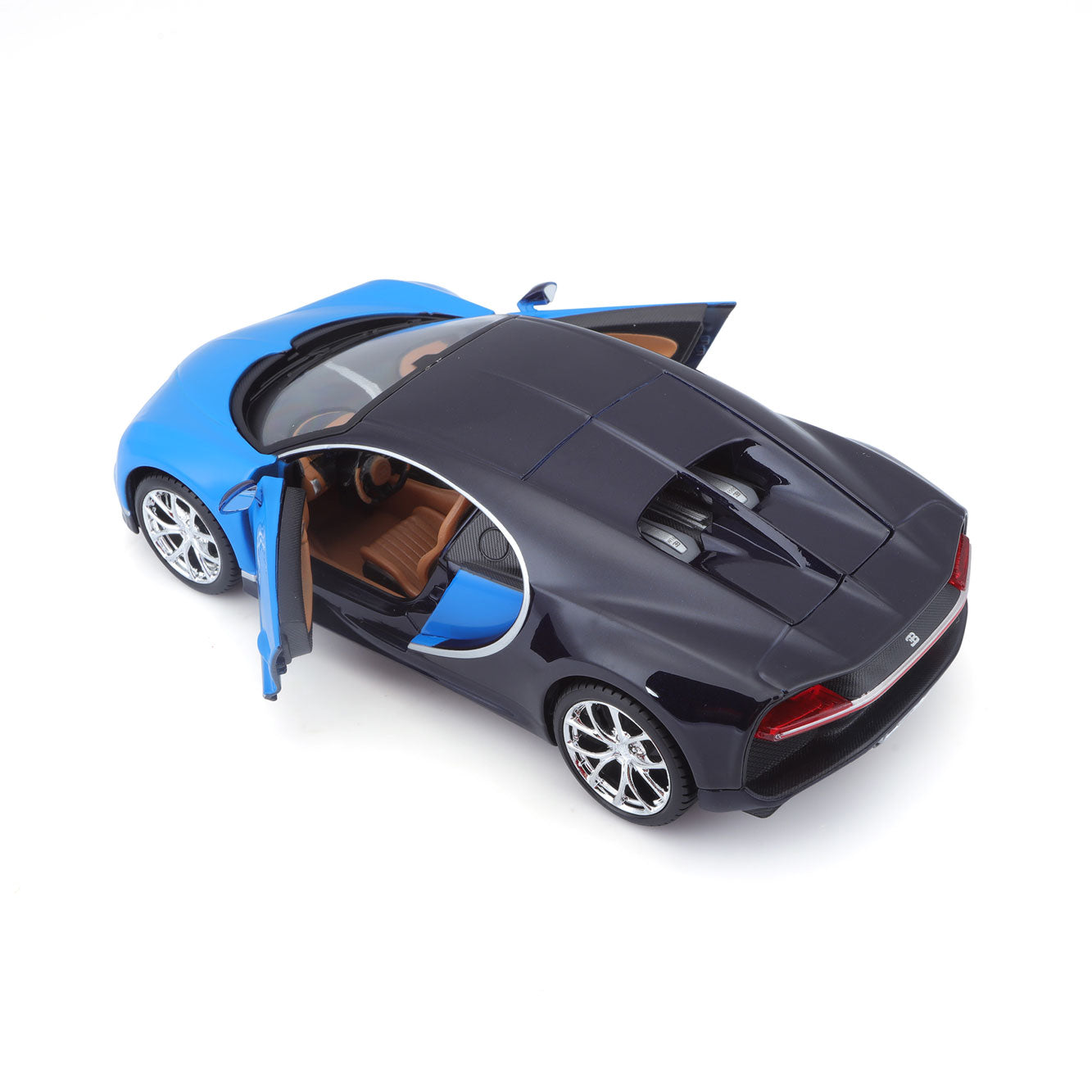 KIT BUGATTI CHIRON BLEU 1:24