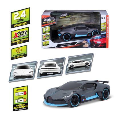 Bugatti Divo télécommandée 2,4 GHz à l'échelle 1:24