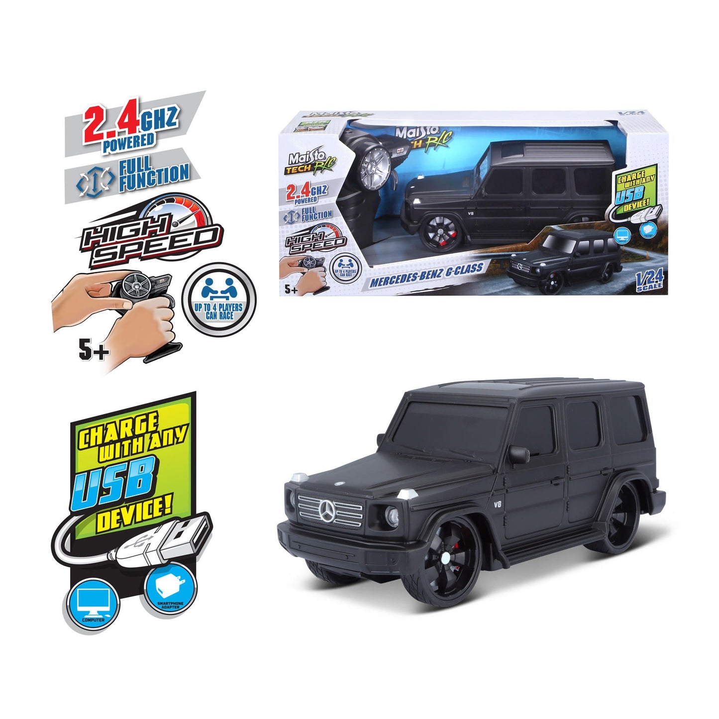 1:24 PREMIUM RC MERCEDES CLASSE G 2,4 GHz