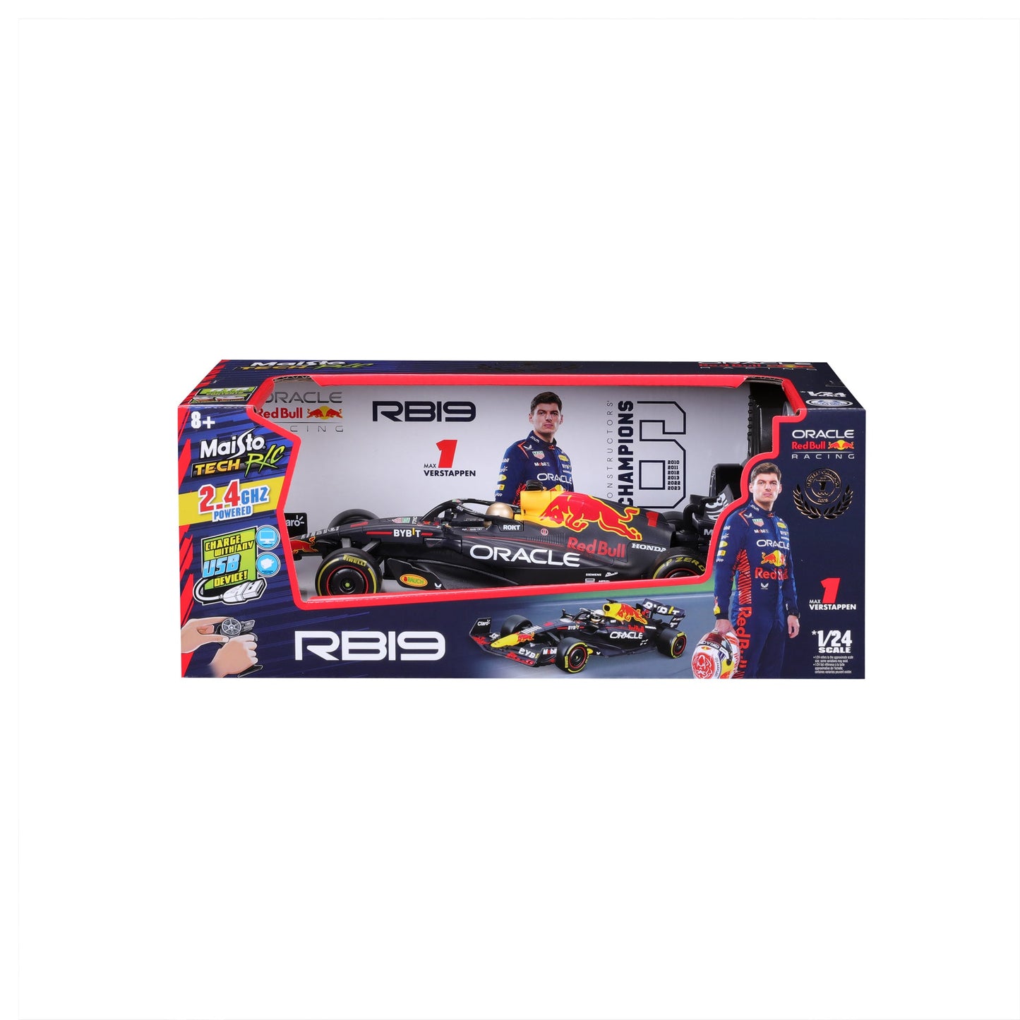 1:24 PREMIUM RC F1 2023 RED BULL RB19 VERSTAPPEN 2.4 GHz