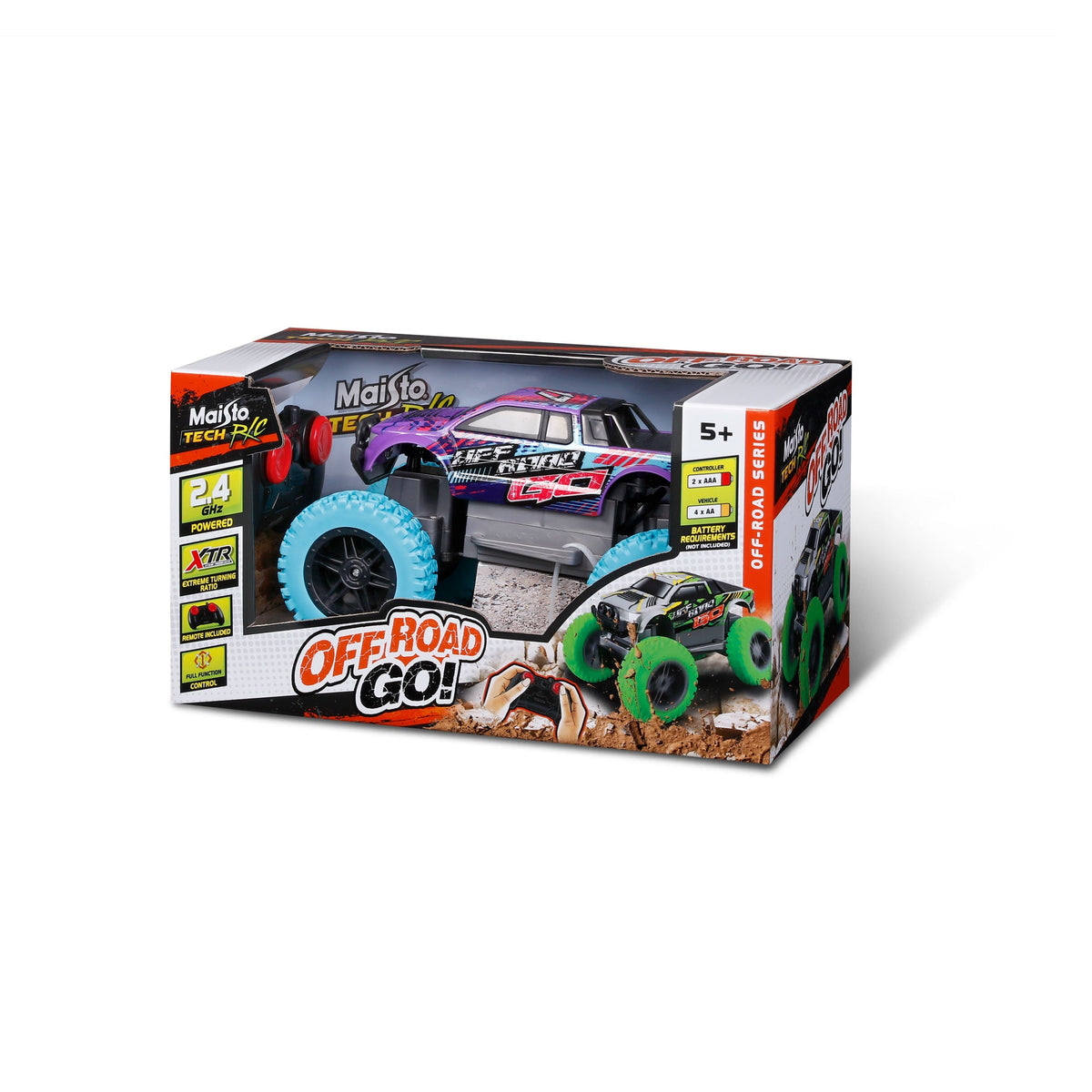 RC ROCK CRAWLER OFF ROAD ROAD AND GO PURPLE 2.4GHZ