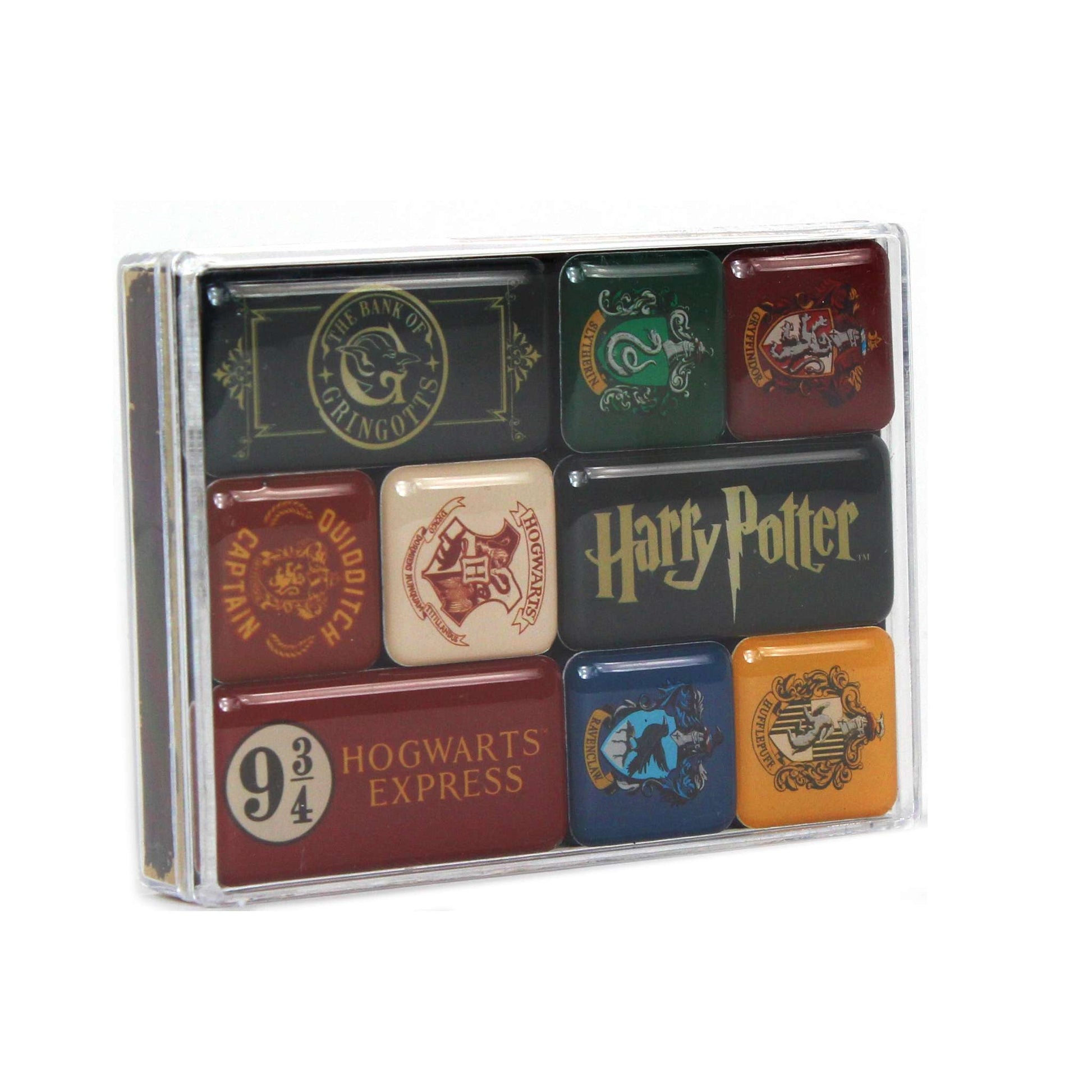 Lot de 9 aimants en époxy Harry Potter - Houses