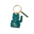 Portachiavi gatto fortunato verde