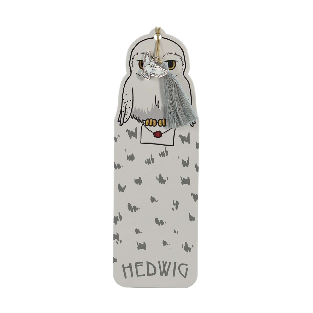 Marque-page avec breloque et pompon Harry Potter - Hedwige